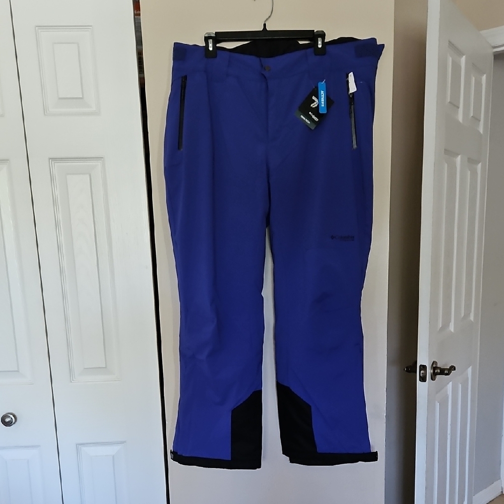 COLUMBIA Titanium Insulated Ski Pants Cirque Bowl Royal Blue Women's 1X Snow NWT - Picture 3 of 11
